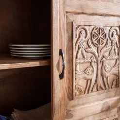 Wolf-Möbel Armoire Bombay - Sheesham massif -Meubles de salle à manger Soldes Magasin schrank bombay sheesham massiv natur 3459337