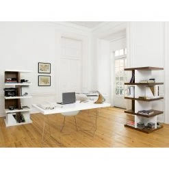 Temahome Table Hueva - Blanc / Chrome - Largeur : 160 cm 16 Temahome Table Hueva - Blanc / Chrome - Largeur : 160 cm -Meubles de salle à manger Soldes Magasin schreibtisch multi trestles mattweiss 5005808