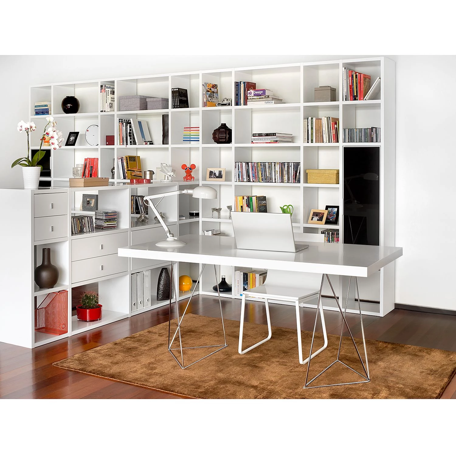 Temahome Table Hueva - Blanc / Chrome - Largeur : 160 cm 9 Temahome Table Hueva - Blanc / Chrome - Largeur : 160 cm – Image 9