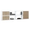 Loftscape Buffet Emporior III.B - Imitation chêne / Blanc