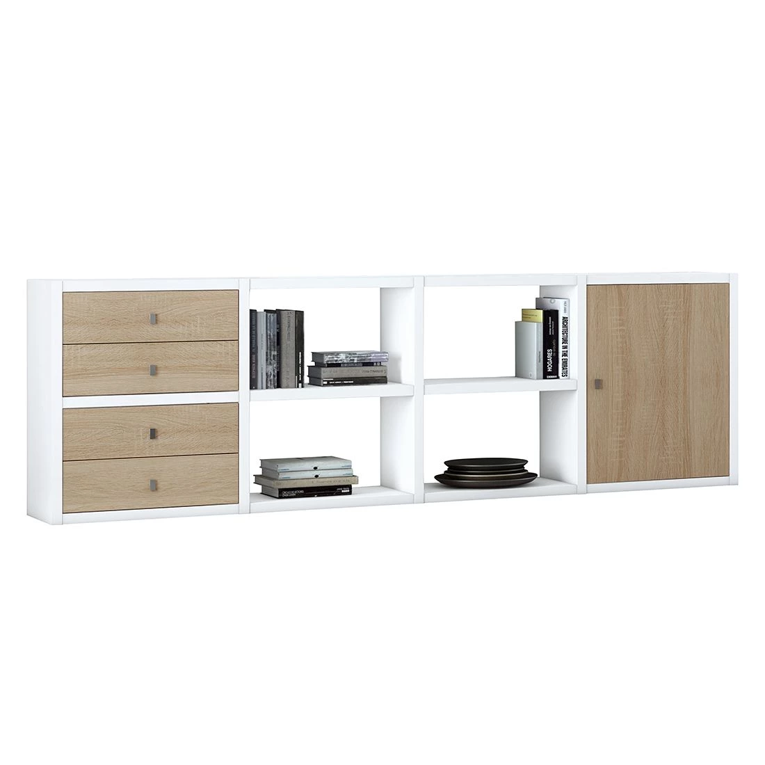 Loftscape Buffet Emporior III.B - Imitation chêne / Blanc 1 Loftscape Buffet Emporior III.B - Imitation chêne / Blanc