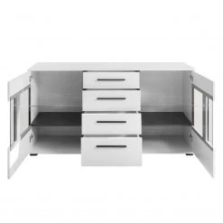 Roomscape Buffet Farson - Blanc brillant / Blanc -Meubles de salle à manger Soldes Magasin sideboard farson hochglanz weiss weiss 3696769