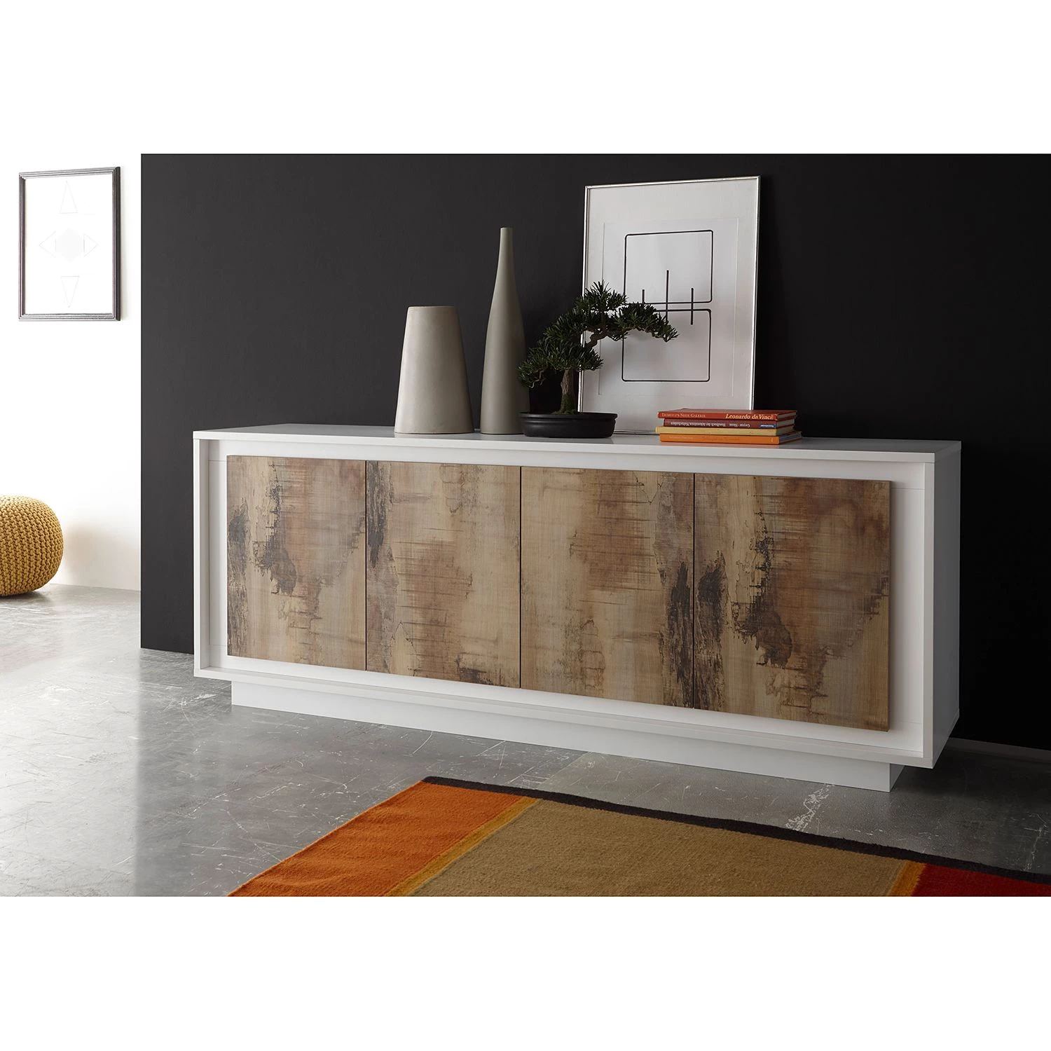 LC Spa Buffet Forenza - Marron clair / Blanc 2 LC Spa Buffet Forenza - Marron clair / Blanc – Image 2