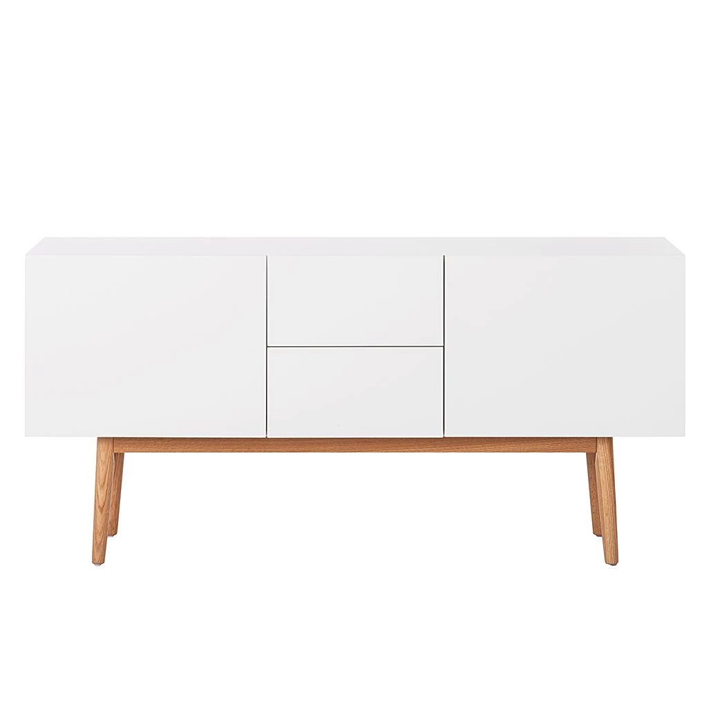 Mørteens Buffet Lindholm III - Partiellement en chêne massif - Blanc 4 Mørteens Buffet Lindholm III - Partiellement en chêne massif - Blanc – Image 4