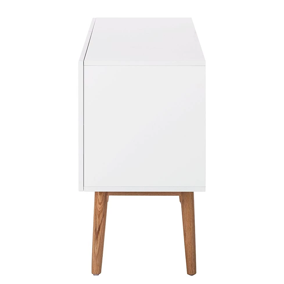 Mørteens Buffet Lindholm III - Partiellement en chêne massif - Blanc 3 Mørteens Buffet Lindholm III - Partiellement en chêne massif - Blanc – Image 3