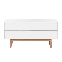 Mørteens Buffet Lindholm V - Chêne partiellement massif -Meubles de salle à manger Soldes Magasin sideboard lindholm v weiss matt eiche massiv 358647