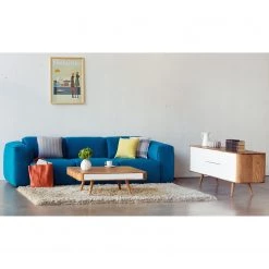 Studio Copenhagen Buffet Loca I - Chêne sauvage massif - Blanc / Chêne sauvage - Largeur : 180 cm -Meubles de salle à manger Soldes Magasin sideboard loca i wildeiche teilmassiv wildeiche weiss 180 cm 3541089