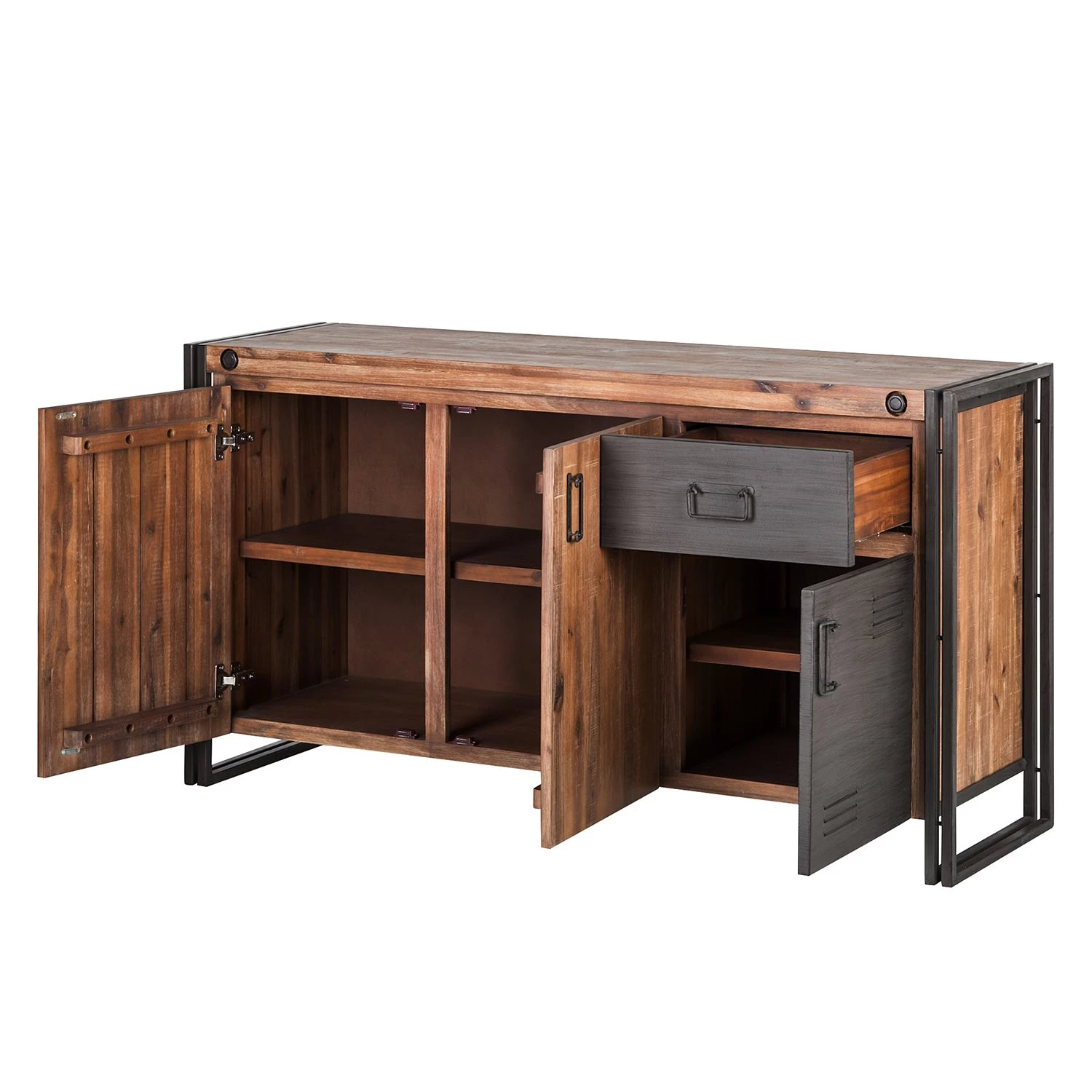 Ars manufacti Buffet Manchester I - Acacia massif / Métal 4 Ars manufacti Buffet Manchester I - Acacia massif / Métal – Image 4