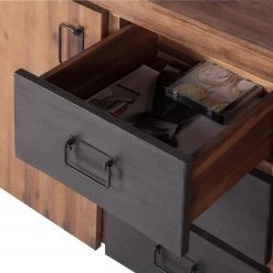 Ars manufacti Buffet Manchester II - Acacia massif / Métal -Meubles de salle à manger Soldes Magasin sideboard manchester ii akazie massiv metall 4876156