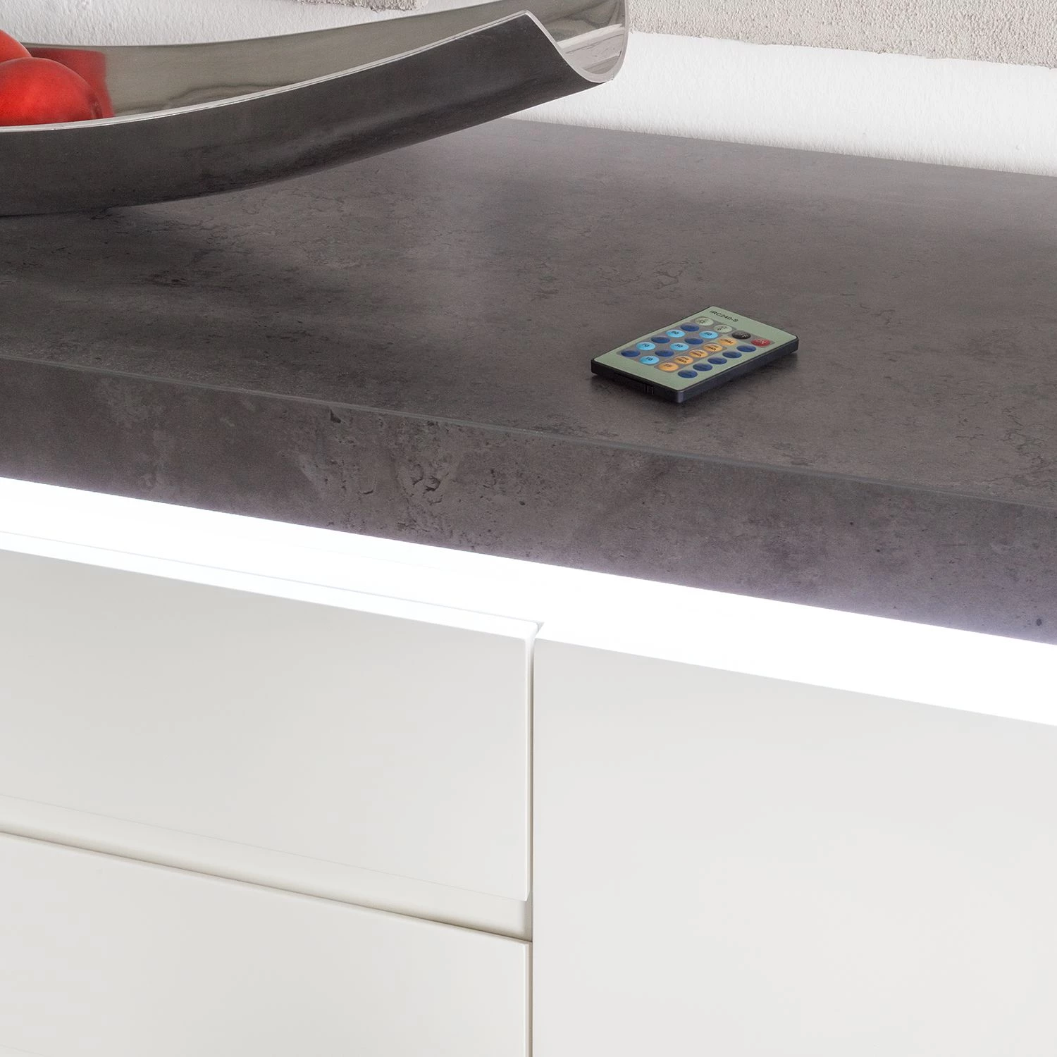 Fredriks Enfilade Namona I - Éclairage inclus - Blanc / Imitation béton 6 Fredriks Enfilade Namona I - Éclairage inclus - Blanc / Imitation béton – Image 6