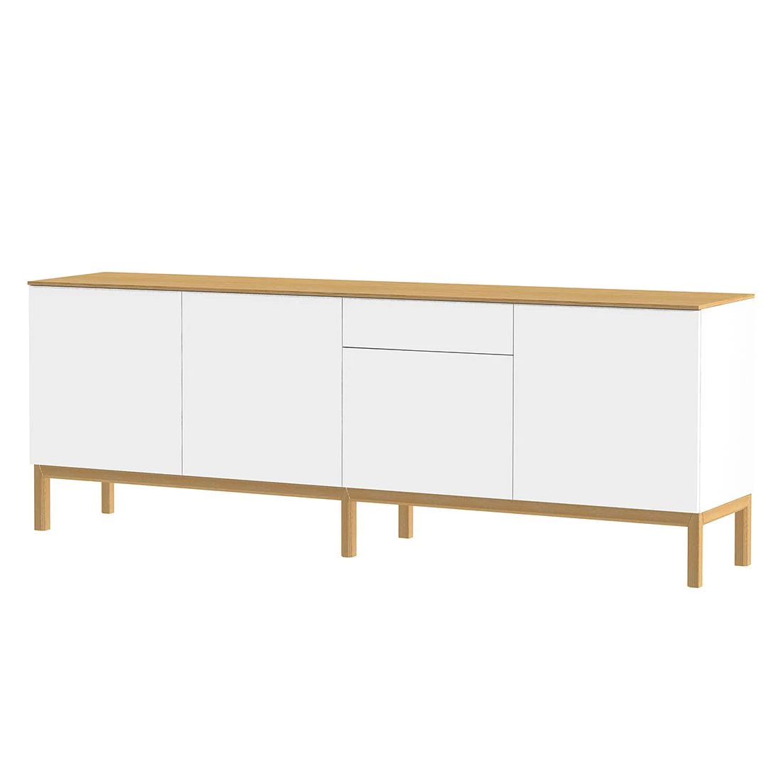 Tenzo Buffet Patch IV - Partiellement en chêne massif - Blanc 1 Tenzo Buffet Patch IV - Partiellement en chêne massif - Blanc