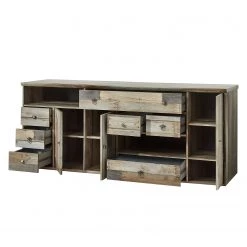 Red Living Buffet bas Tapara - Marron / Gris -Meubles de salle à manger Soldes Magasin sideboard tapara braun grau 4383832
