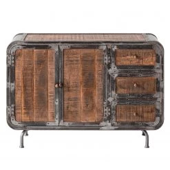 Ars manufacti Buffet Wharton I - Partiellement en acacia massif / Acier -Meubles de salle à manger Soldes Magasin sideboard wharton i mango teilmassiv stahl 5212012