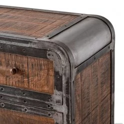 Ars manufacti Buffet Wharton I - Partiellement en acacia massif / Acier -Meubles de salle à manger Soldes Magasin sideboard wharton i mango teilmassiv stahl 5212024