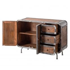 Ars manufacti Buffet Wharton I - Partiellement en acacia massif / Acier -Meubles de salle à manger Soldes Magasin sideboard wharton i mango teilmassiv stahl 5212048