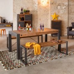 Meubles de salle à manger Soldes Magasin -Meubles de salle à manger Soldes Magasin sitzbank manchester akazie massiv metall 4873868