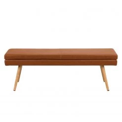 Mørteens Banquette Nicholas I - Cognac vintage -Meubles de salle à manger Soldes Magasin sitzbank nicholas i kunstleder eiche massiv vintage braun 4401752