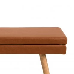 Mørteens Banquette Nicholas I - Cognac vintage -Meubles de salle à manger Soldes Magasin sitzbank nicholas i kunstleder eiche massiv vintage braun 4401760