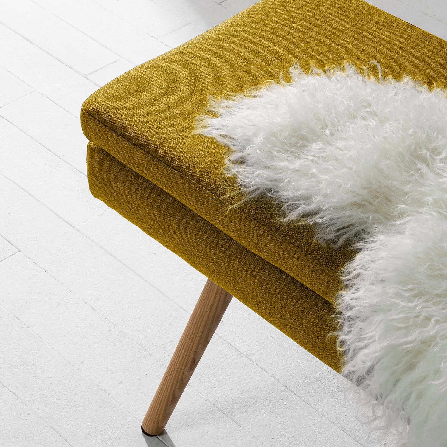 Mørteens Banquette Nicholas - Jaune curry 5 Mørteens Banquette Nicholas - Jaune curry – Image 5