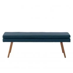 Mørteens Banquette Nicholas - Bleu jean -Meubles de salle à manger Soldes Magasin sitzbank nicholas webstoff eiche massiv jeansblau 5125560
