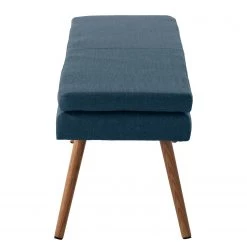 Mørteens Banquette Nicholas - Bleu jean -Meubles de salle à manger Soldes Magasin sitzbank nicholas webstoff eiche massiv jeansblau 5125564