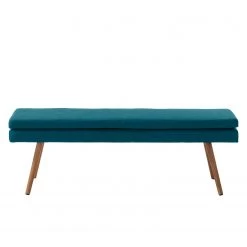 Mørteens Banquette Nicholas - Bleu pétrole -Meubles de salle à manger Soldes Magasin sitzbank nicholas webstoff eiche massiv petrol 4851504