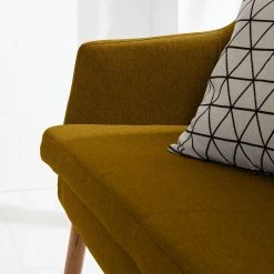 Mørteens Banquette Nicholas II - Jaune curry 17 Mørteens Banquette Nicholas II - Jaune curry -Meubles de salle à manger Soldes Magasin sofabank nicholas ii webstoff eiche massiv currygelb 4647088