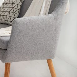 Mørteens Banquette Nicholas II - Granit -Meubles de salle à manger Soldes Magasin sofabank nicholas ii webstoff eiche massiv granit 4857060