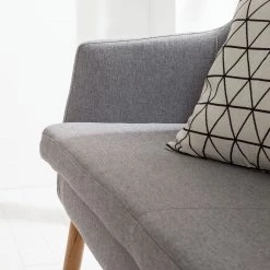 Mørteens Banquette Nicholas II - Granit -Meubles de salle à manger Soldes Magasin sofabank nicholas ii webstoff eiche massiv granit 4857064