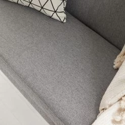 Mørteens Banquette Nicholas II - Granit -Meubles de salle à manger Soldes Magasin sofabank nicholas ii webstoff eiche massiv granit 4857068