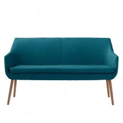 Mørteens Banquette Nicholas II - Bleu pétrole -Meubles de salle à manger Soldes Magasin sofabank nicholas ii webstoff eiche massiv petrol 4851520