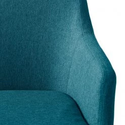 Mørteens Banquette Nicholas II - Bleu pétrole -Meubles de salle à manger Soldes Magasin sofabank nicholas ii webstoff eiche massiv petrol 4851540