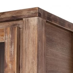 Red Living Vitrine Akhatar - Acacia multicolore / Cendré -Meubles de salle à manger Soldes Magasin standvitrine akhatar akazie multicolor smoked 3627677