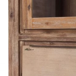 Red Living Vitrine Akhatar - Acacia multicolore / Cendré -Meubles de salle à manger Soldes Magasin standvitrine akhatar akazie multicolor smoked 3627689