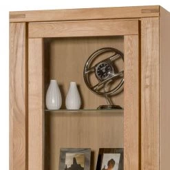 Ars Natura Vitrine Lombok - Partiellement en bois massif -Meubles de salle à manger Soldes Magasin standvitrine lombok i teilmassiv wildeiche 5004384