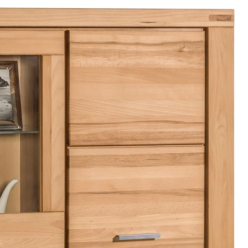 Naturoo Armoire vitrine Lombok I - Partiellement en bois massif 2 Naturoo Armoire vitrine Lombok I - Partiellement en bois massif – Image 2