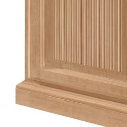 Ridgevalley Vitrine Breddin - Sans éclairage -Meubles de salle à manger Soldes Magasin standvitrine rechtsanschlag pinie massiv 454941