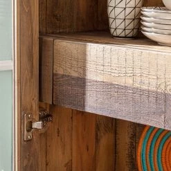 Ars manufacti Vitrine Tamati - Pin parasol massif -Meubles de salle à manger Soldes Magasin standvitrine tamati pinie massiv 3758548