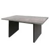 Temahome Table Detroit I - Imitation béton / Noir mat