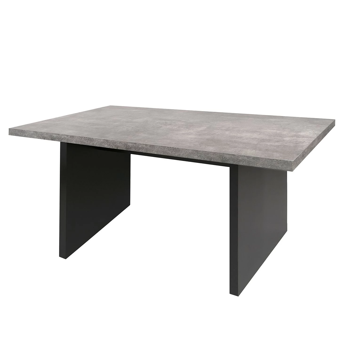 Temahome Table Detroit I - Imitation béton / Noir mat 1 Temahome Table Detroit I - Imitation béton / Noir mat