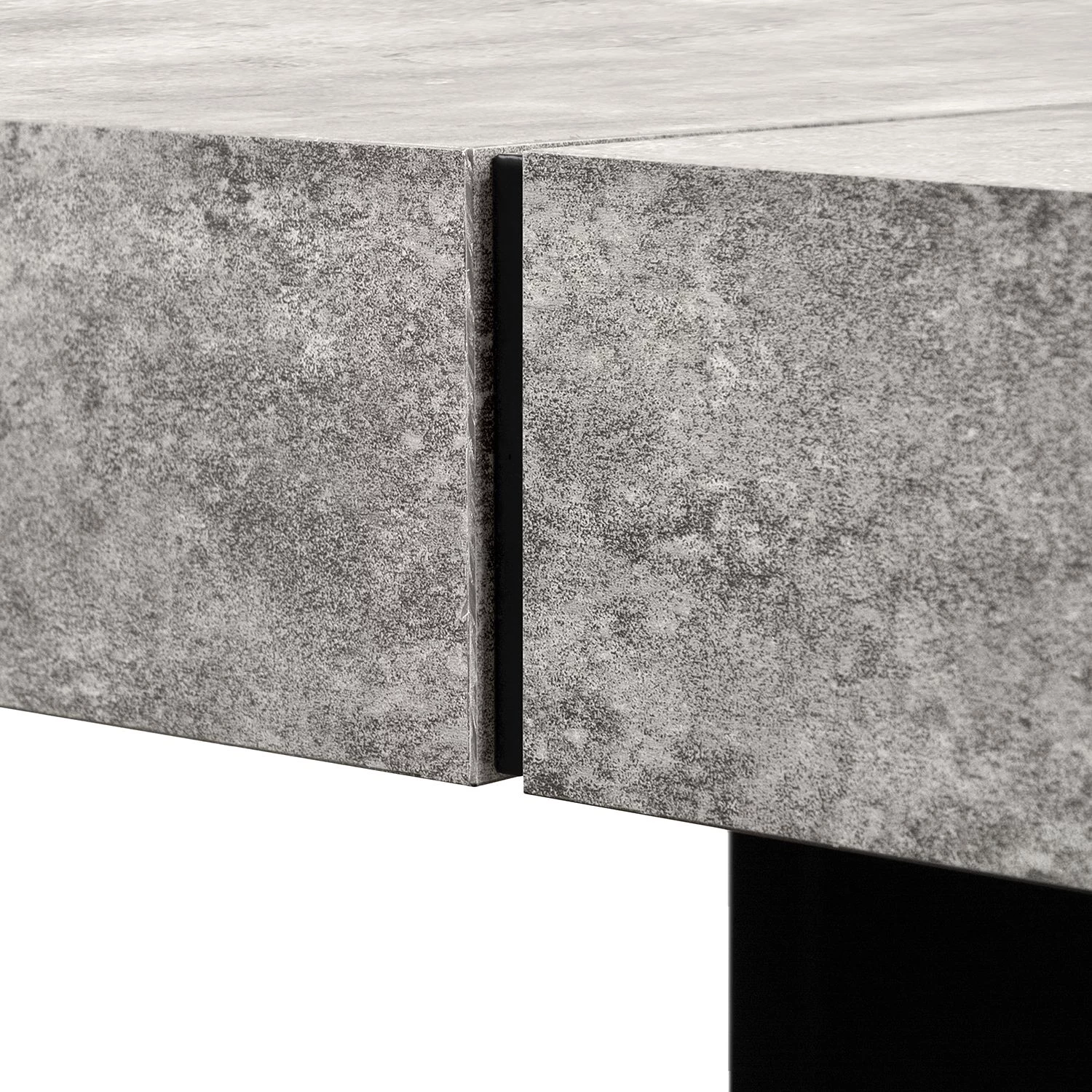 Temahome Table Detroit II - Imitation béton / Noir mat 8 Temahome Table Detroit II - Imitation béton / Noir mat – Image 8