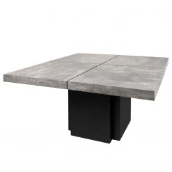 Temahome Table Detroit II - Imitation béton / Noir mat