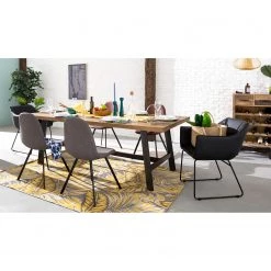 Ars manufacti Table Tamati I - 180 x 100 cm 9 Ars manufacti Table Tamati I - 180 x 100 cm -Meubles de salle à manger Soldes Magasin teppich flow viii webstoff gelb beige 4927112