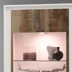 LC Spa Vitrine Forenza - Marron clair / Blanc 11 LC Spa Vitrine Forenza - Marron clair / Blanc -Meubles de salle à manger Soldes Magasin vitrine forenza 4254676