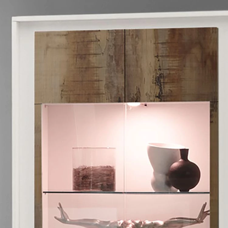 LC Spa Vitrine Forenza - Marron clair / Blanc 5 LC Spa Vitrine Forenza - Marron clair / Blanc – Image 5