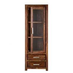Ars Natura Vitrine Ohio - Sheesham massif -Meubles de salle à manger Soldes Magasin vitrine ohio sheesham glas tueranschlag links 1351026