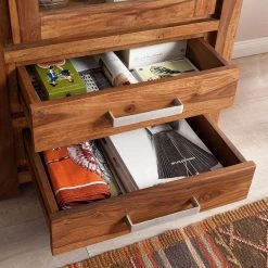 Ars Natura Vitrine Ohio - Sheesham massif -Meubles de salle à manger Soldes Magasin vitrine ohio tueranschlag rechts sheesham massiv 3458285