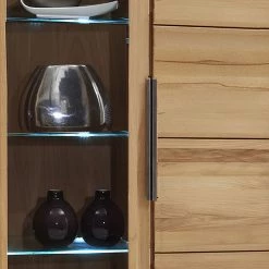 Ars Natura Vitrine Pia III - Duramen de hêtre massif huilé -Meubles de salle à manger Soldes Magasin vitrine pia iii kernbuche massiv geoelt 306169