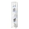 Fredriks Vitrine Winnipeg I - Avec éclairage LED - Verre transparent / Blanc