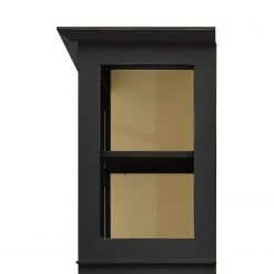 Maison Belfort Vitrine Azjana - Noir / Pin crème -Meubles de salle à manger Soldes Magasin vitrinenschrank azjana pinie teilmassiv schwarz pinie creme 3393049